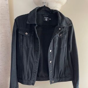 Black denim jacket